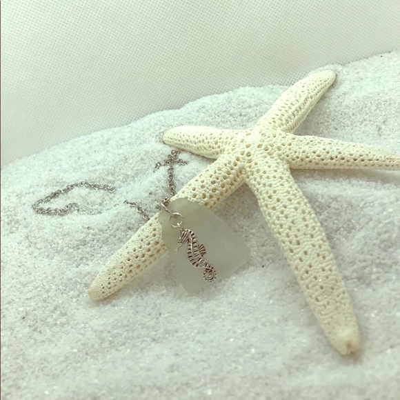 Authentic hand drilled sea glass necklaces - Picture 1 of 1